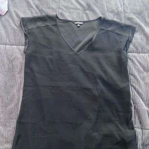 Express Black Satin Dress